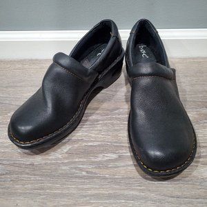 BOC Born Concept Womens Size 11 M Black Leather Professional Clogs Shoes Loafer